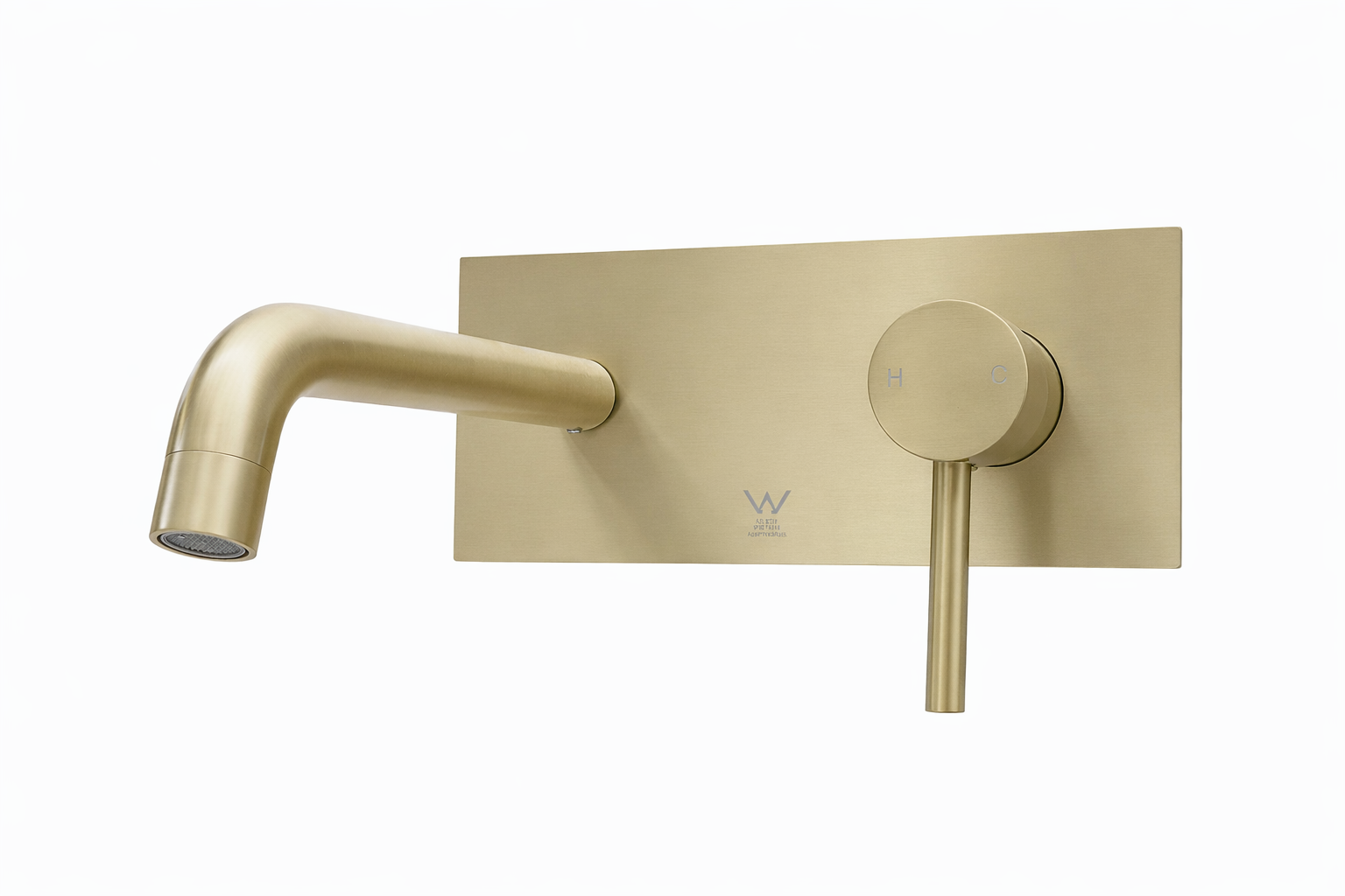 Wall Plate Basin Mixer Set 86H81 Gold