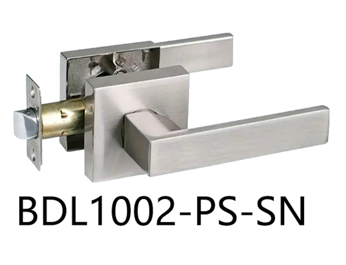 Square Passage Door Handle (BDL1002-PS)