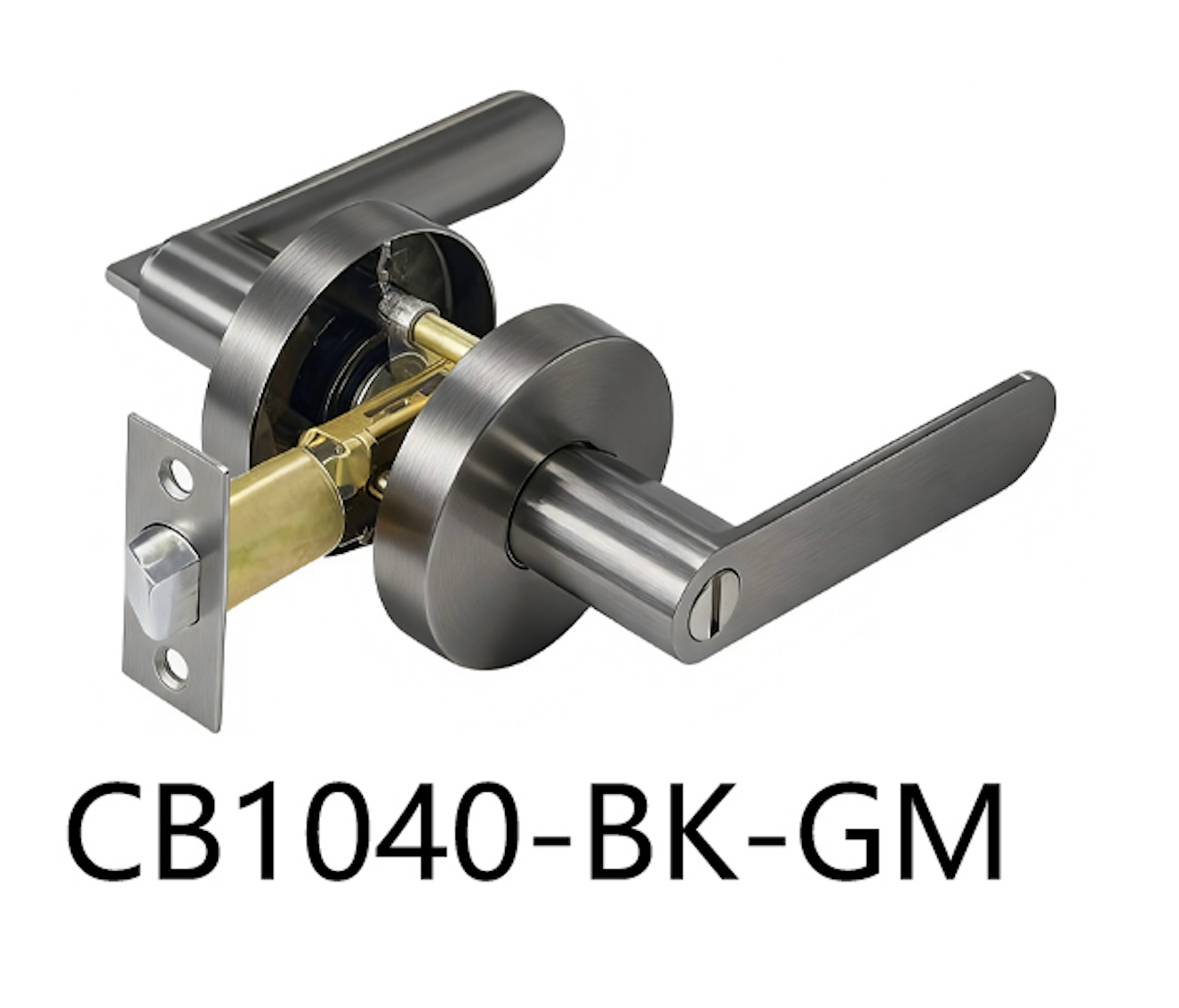 Round Privacy Door Handle (CB1040-BK)