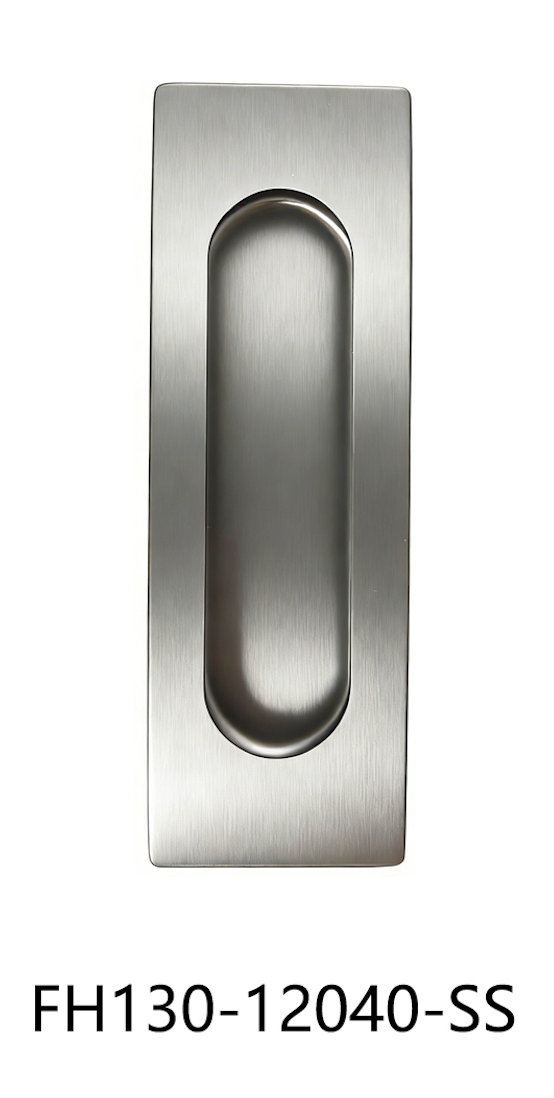 Rectangular Flush Pull Handle (FH130-12040) Stainless Steel