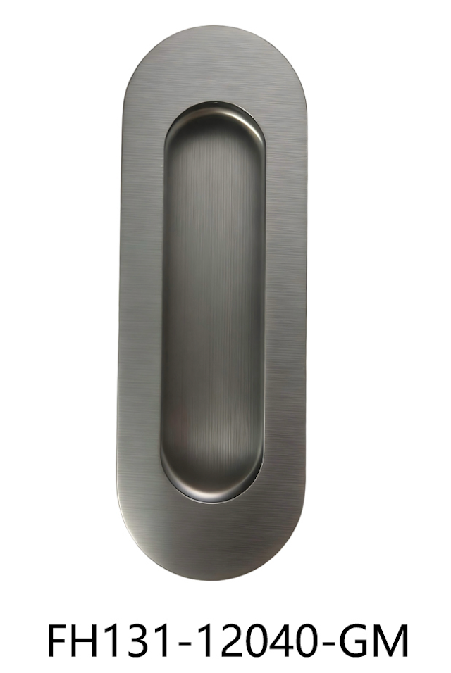 Oval Flush Pull Handle (FH131-12040) Gun metal