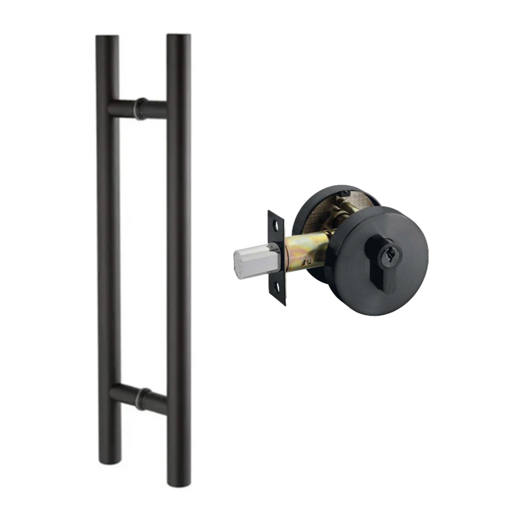 Round Lock with Key (BDL1051) + Round Door Pull Handle (DP1010)