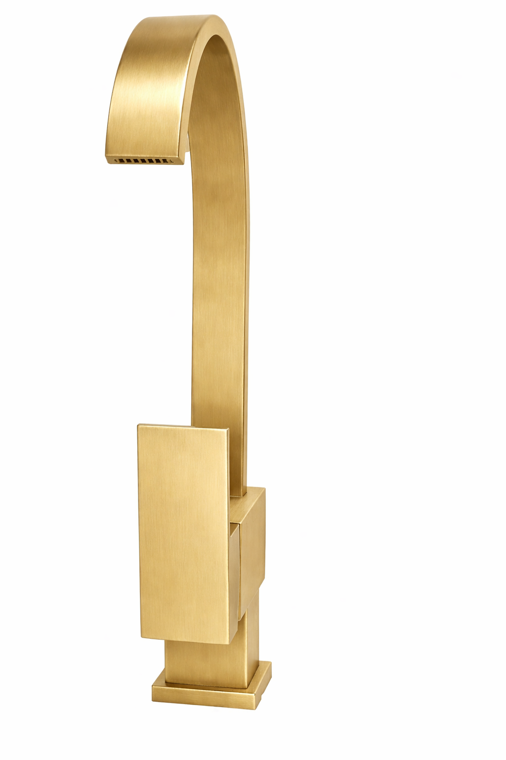 82H08 Kitchen Mixer Curved Spout Square Handle