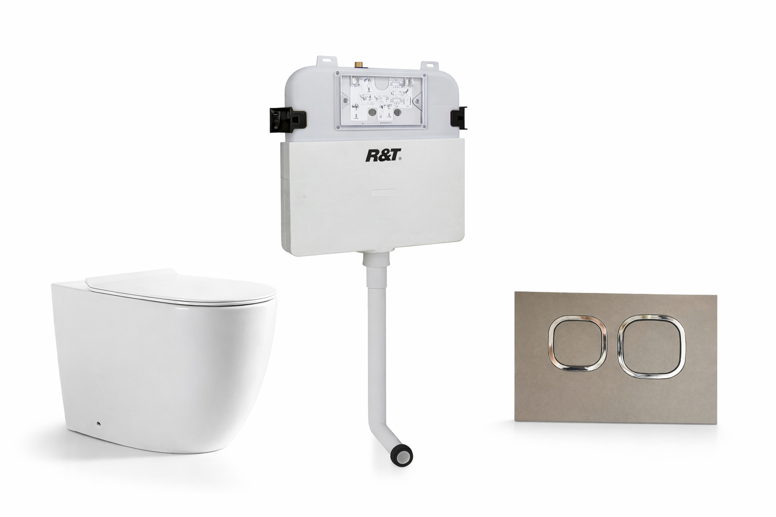 Torina Rimless in-wall rimless Pan Toilet