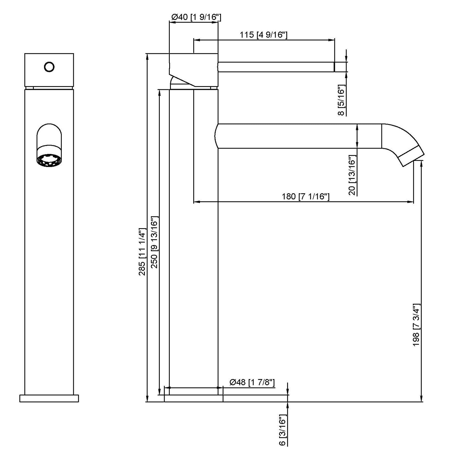 81H78T Tall Basin Mixer