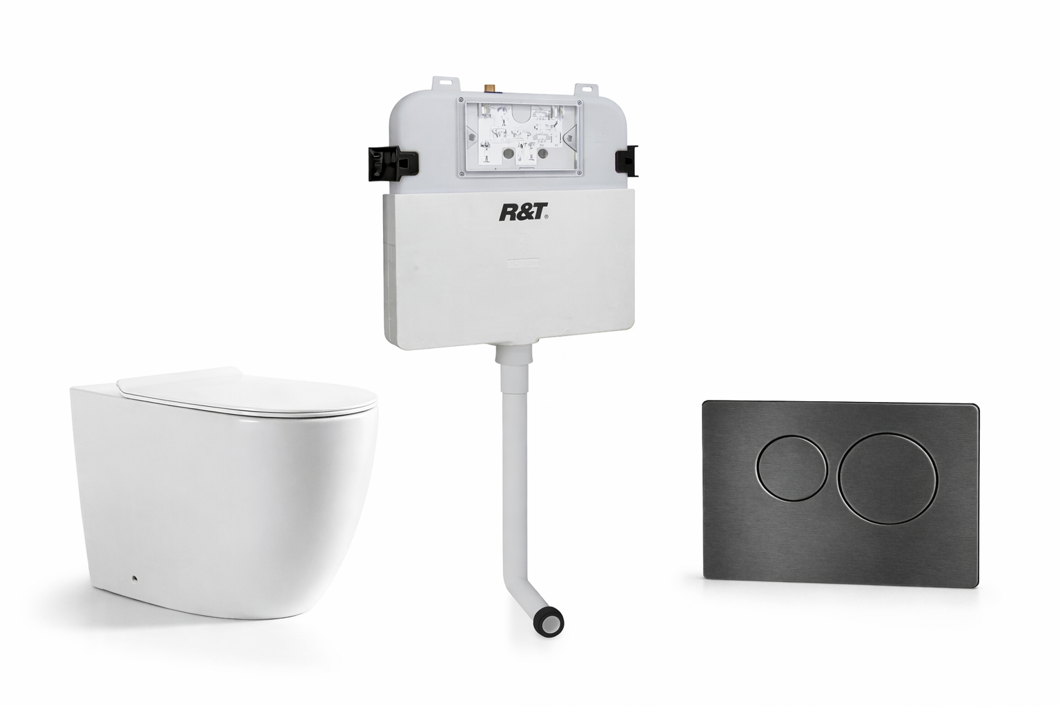 Torina Rimless in-wall rimless Pan Toilet