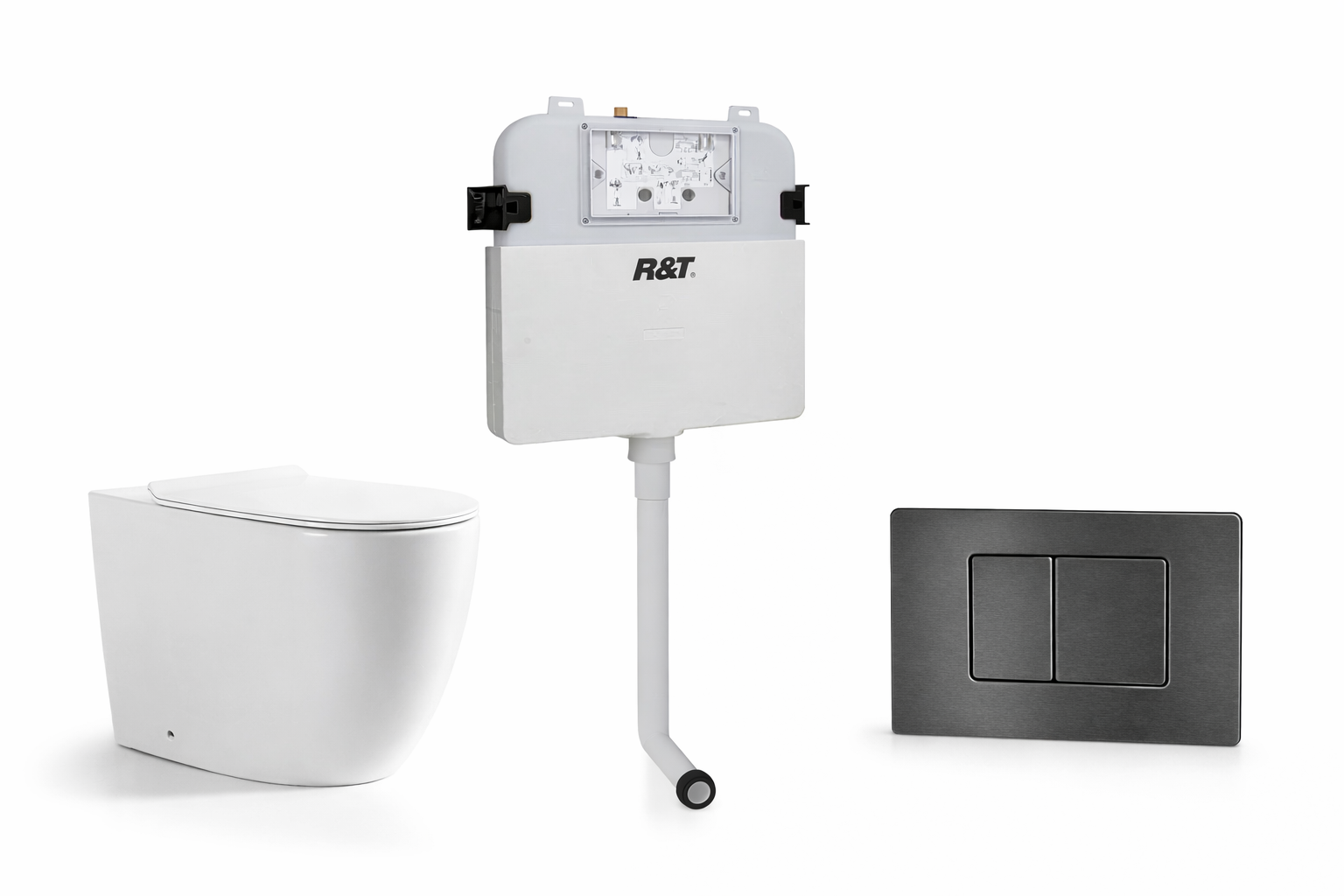 Torina Rimless in-wall rimless Pan Toilet