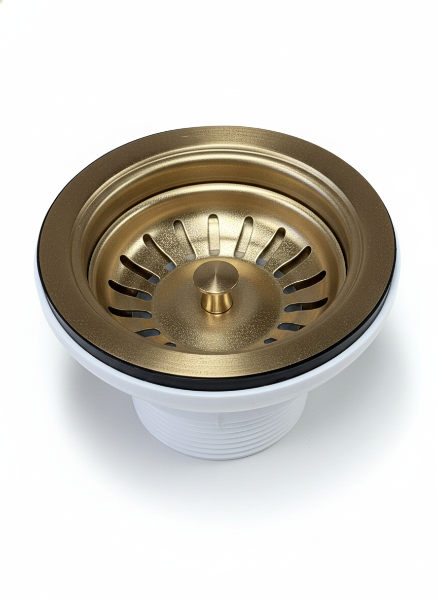 Kitchen Sink Waste Gold