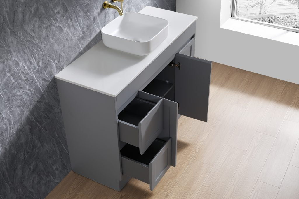 Quinn vanity (floor standing) Doors And Drawers -SK76