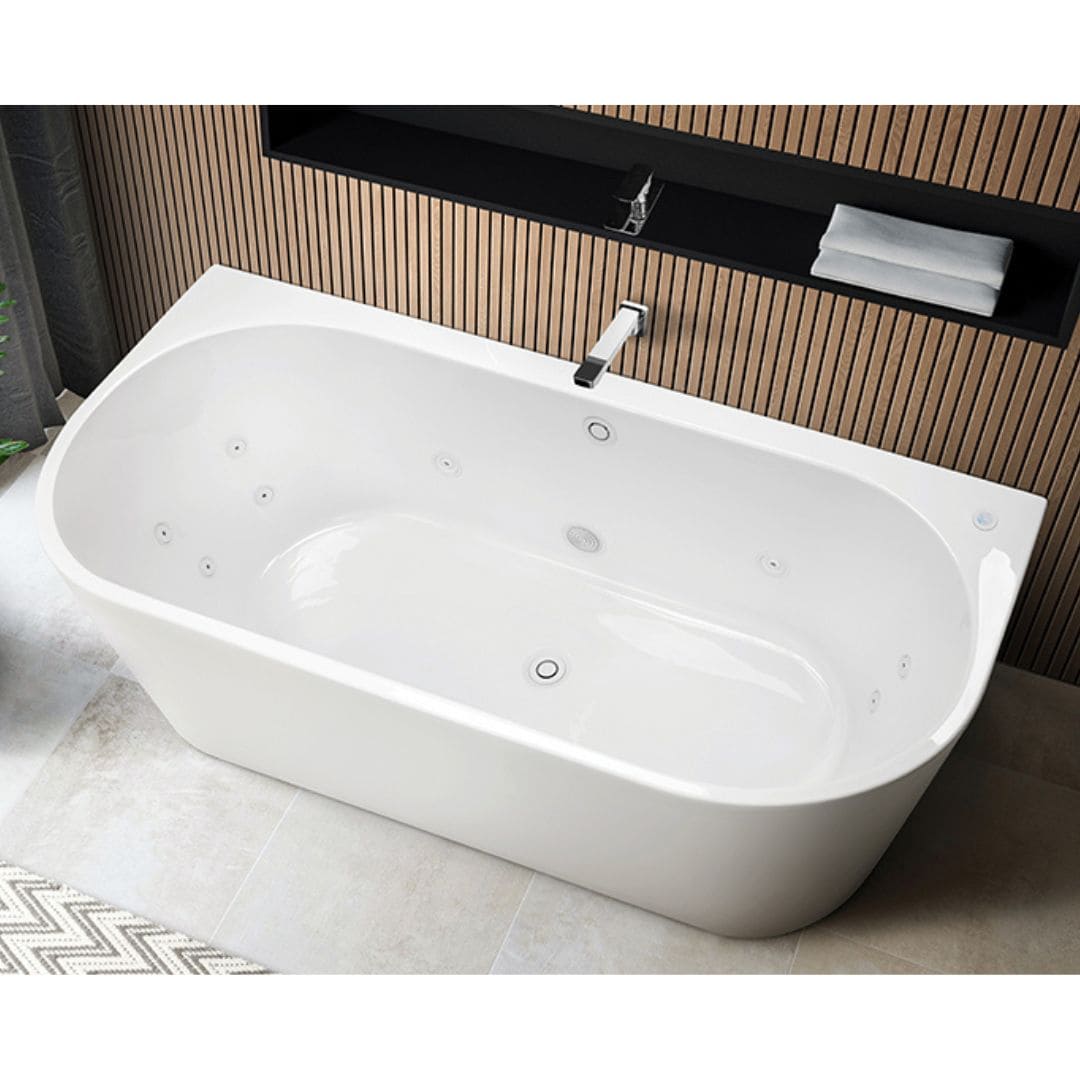 7132 Massage Bathtub Back-To-Wall