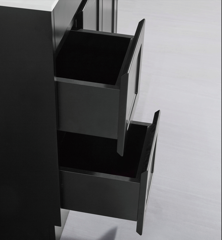 Quinn vanity (floor standing) Doors And Drawers -SK76