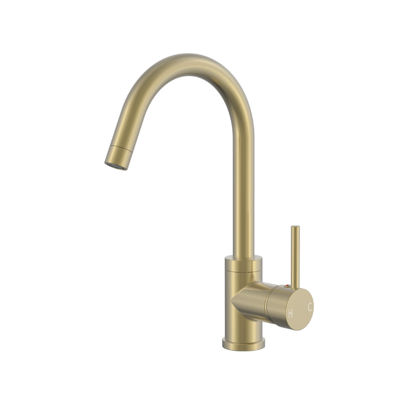 BISTONE 82H37 Kitchen Mixer Tap — Available in Chrome, Brushed Nickel, Gunmetal Grey, Matte Black & Brushed Gold