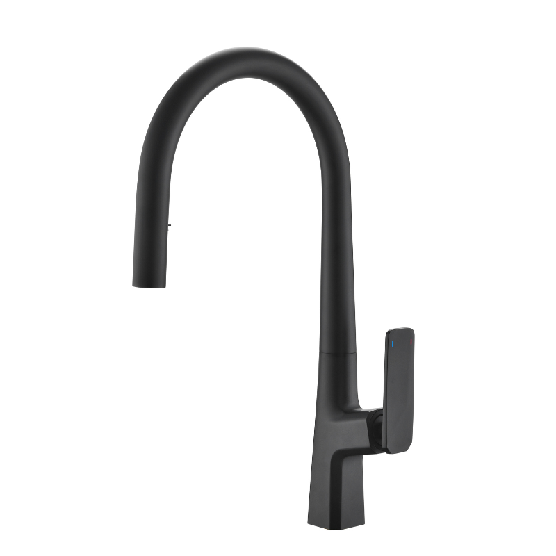 BISTONE 82H65 Pull-Out Kitchen Mixer Tap — Available in Chrome, Brushed Nickel, Gunmetal Grey, Matte Black & Brushed Gold