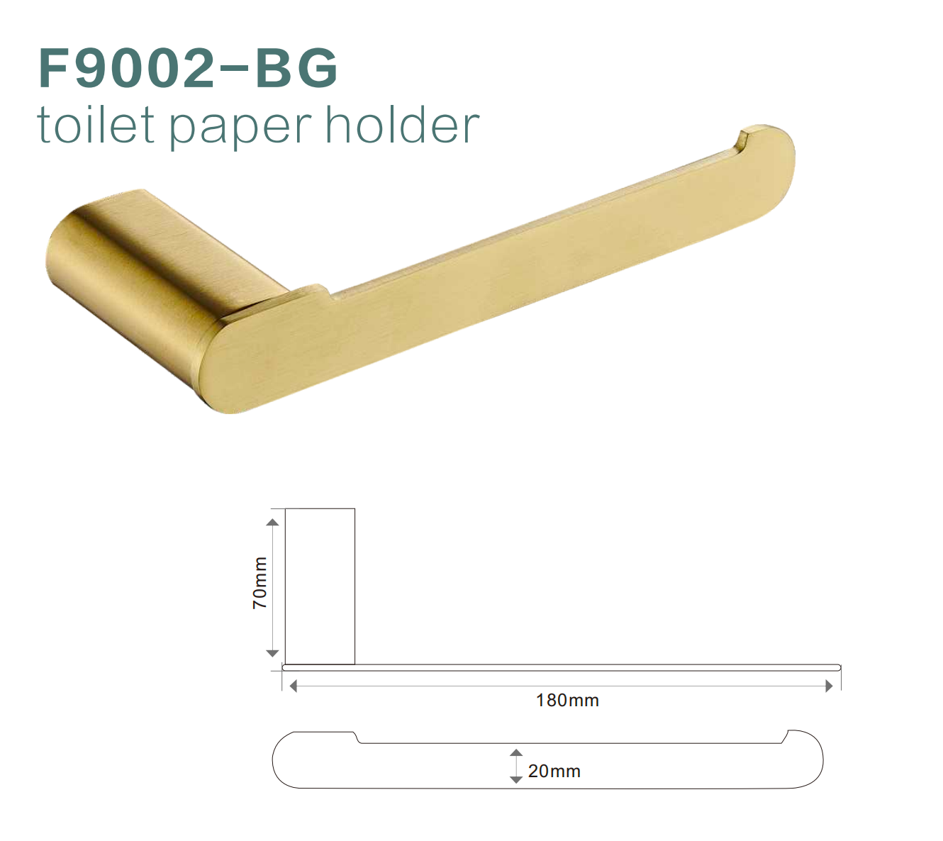 BISTONE F9002 Toilet Paper Holder — Modern Round Wall-Mounted Design