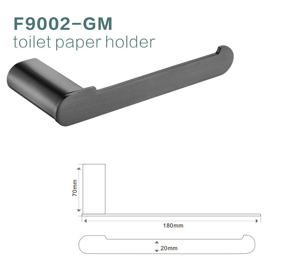 BISTONE F9002 Toilet Paper Holder — Modern Round Wall-Mounted Design