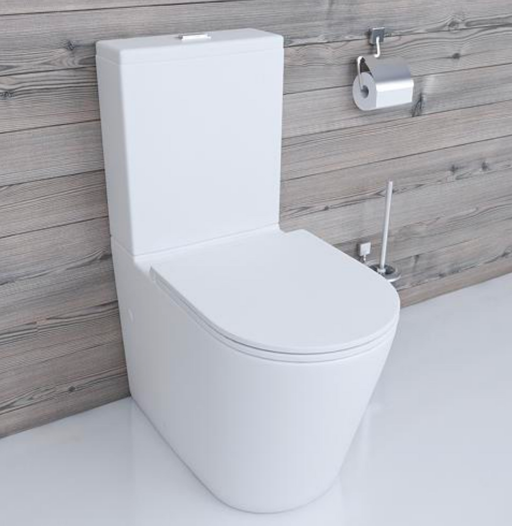 BISTONE Torina Rimless Tornado Back-to-Wall Toilet Suite — Modern Hygiene & Performance Design