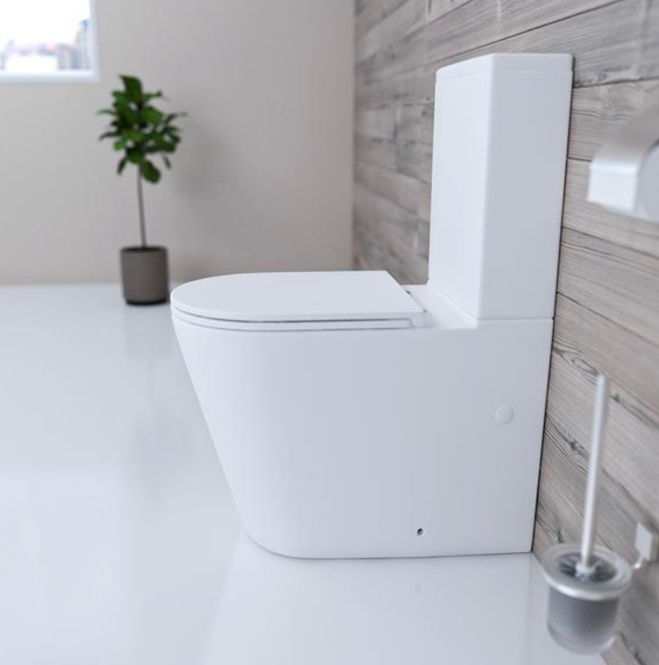 BISTONE Torina Rimless Tornado Back-to-Wall Toilet Suite — Modern Hygiene & Performance Design