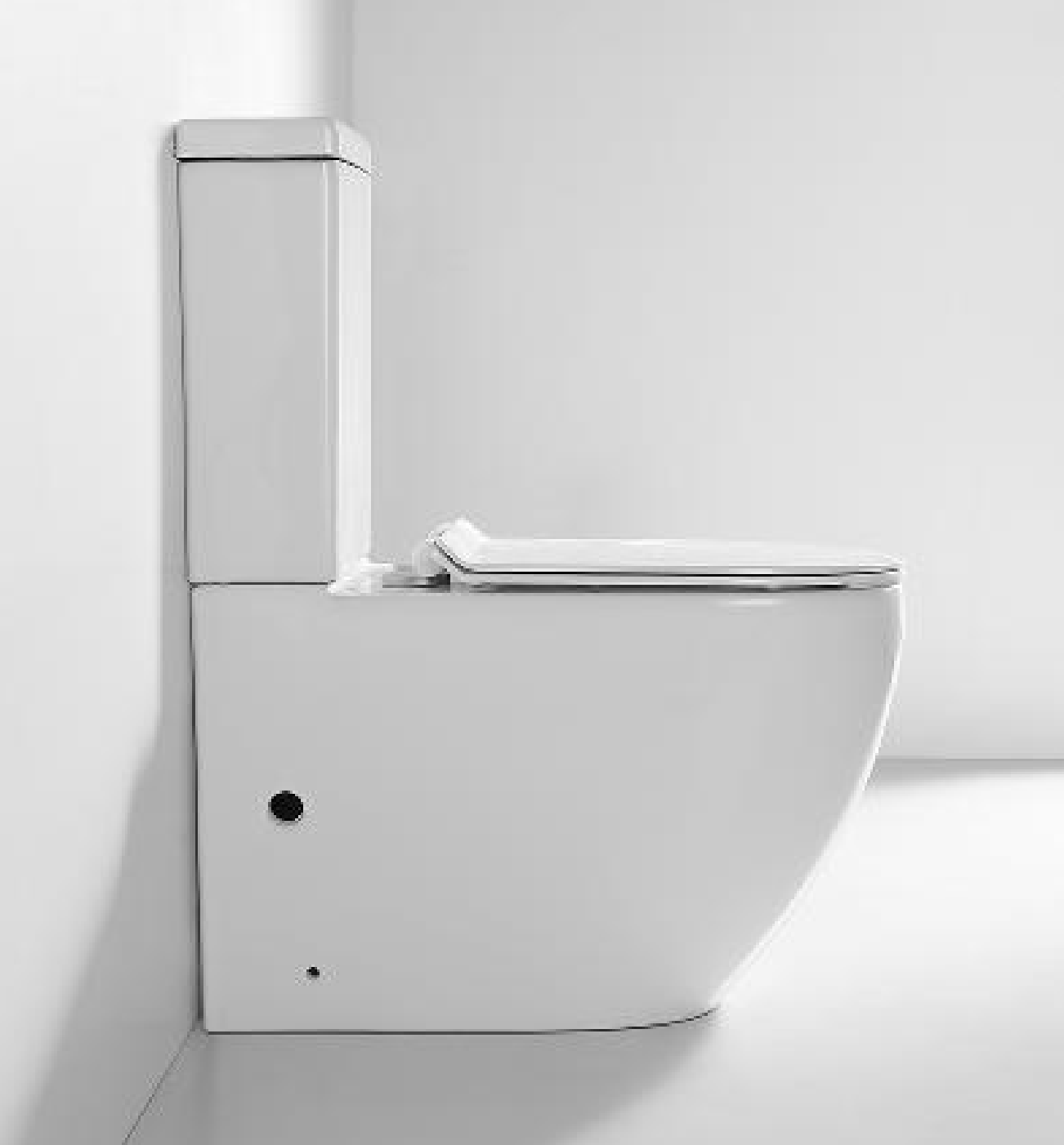 BISTONE Juve Rimless Tornado Back-to-Wall Toilet Suite — Compact Modern Efficiency