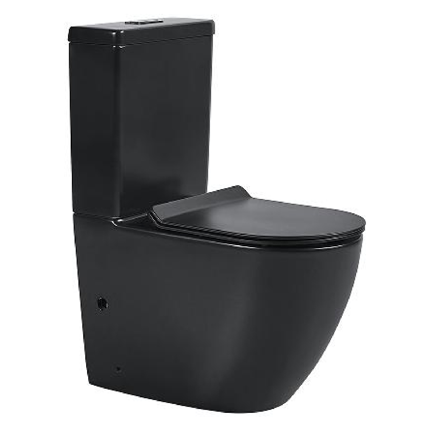 BISTONE Juve Rimless Tornado Back-to-Wall Toilet Suite — Compact Modern Efficiency