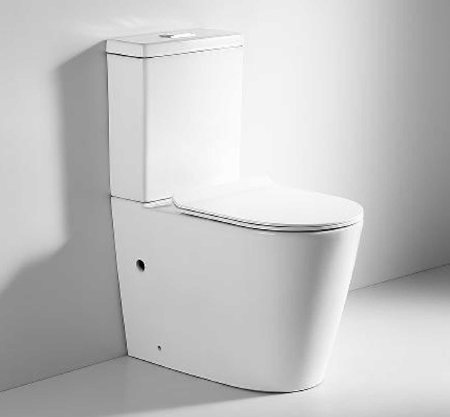 BISTONE Torina Regular Rimless Back-to-Wall Toilet Suite — Elegant Design, Everyday Reliability