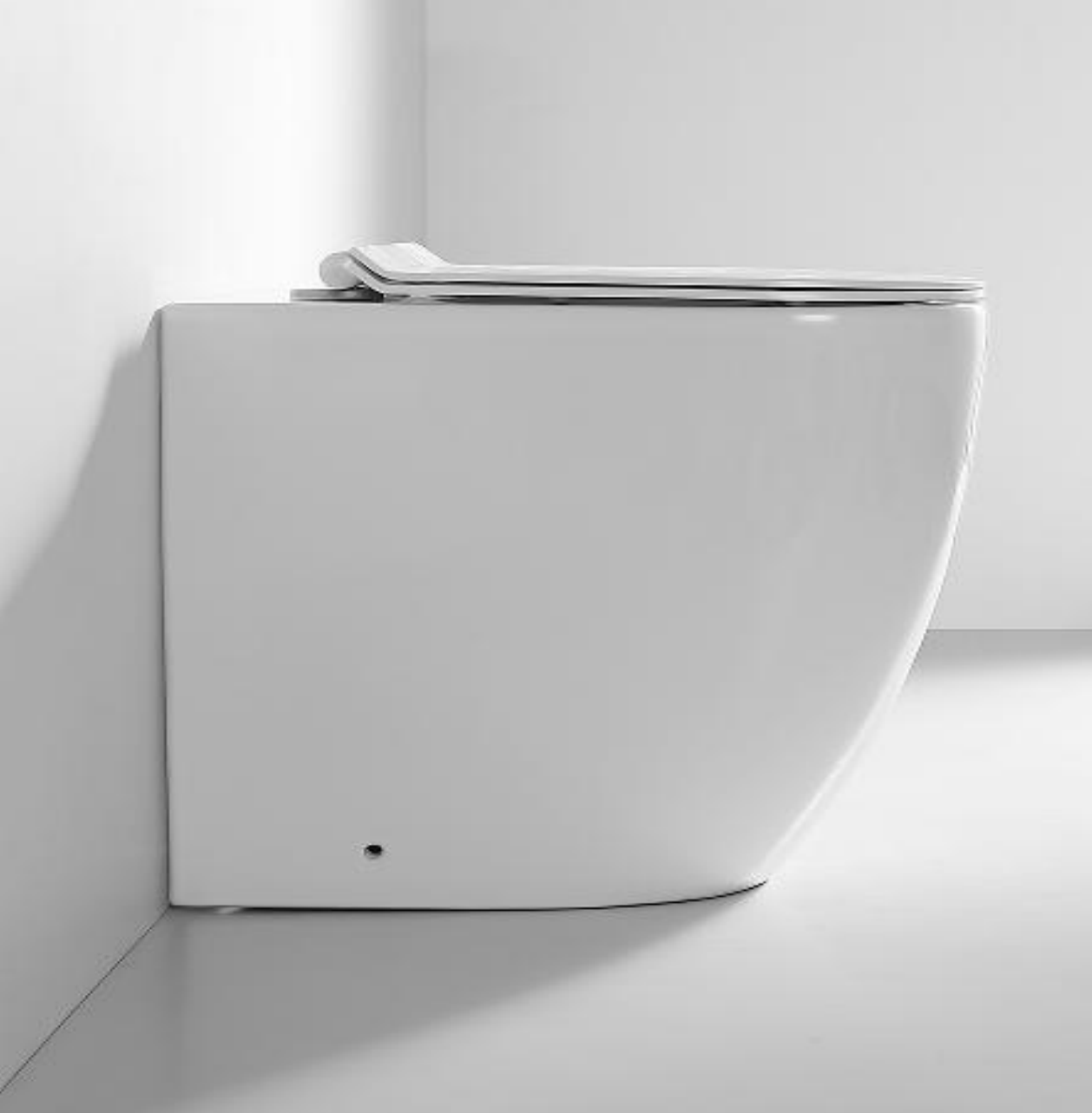 BISTONE Juve Rimless Back-to-Wall Floor Pan Toilet — Compact Luxury for Modern Bathrooms