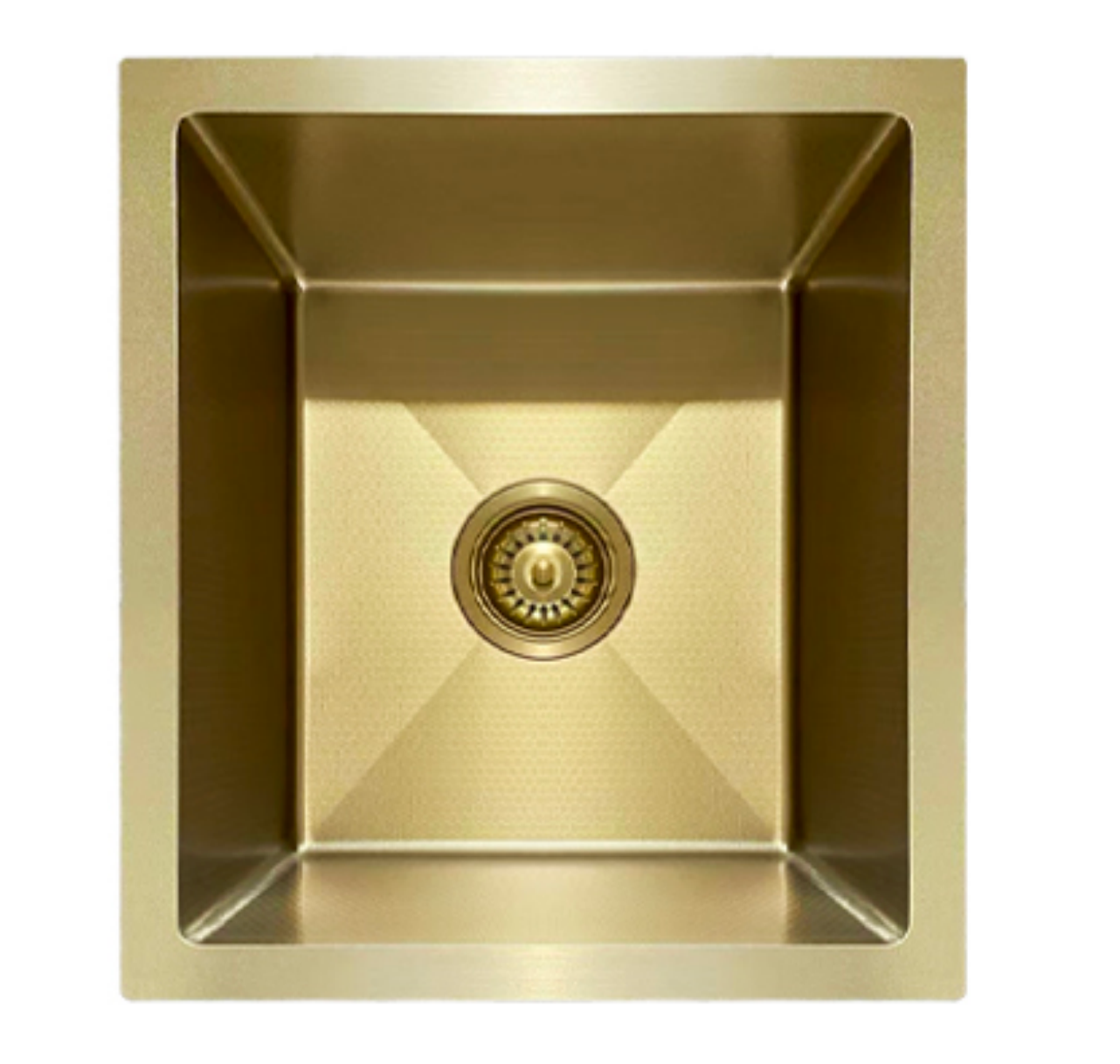 3944-GL Honeycomb Gold Stainless Steel Kitchen Sink, 390x440x220mm, Enhanced Scratch Resistant Surface