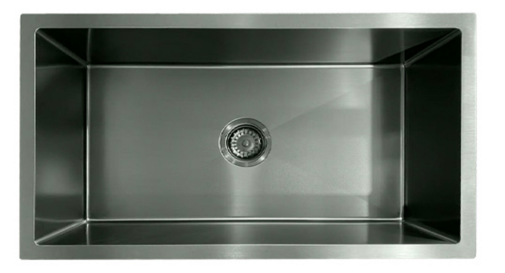 7844-GU Gun Metal Stainless Steel Kitchen Sink, 780x440x220mm, Extra Large Single Bowl Design