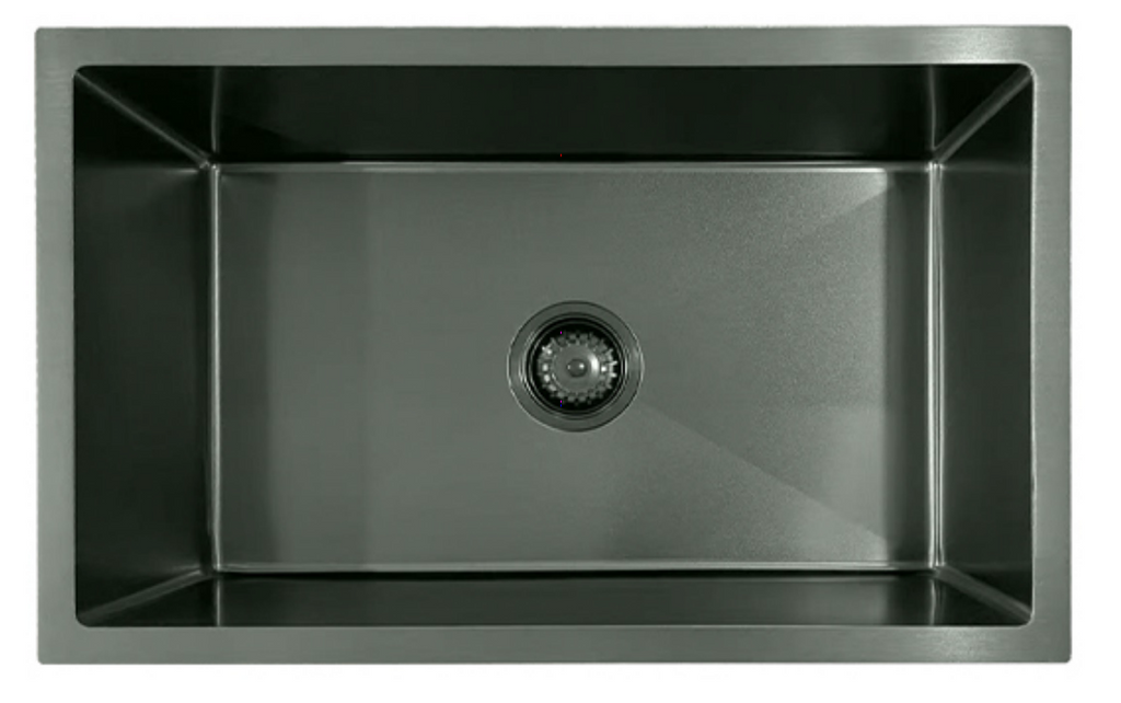 7044-MBL Matt Black Stainless Steel Kitchen Sink, 700x440x220mm