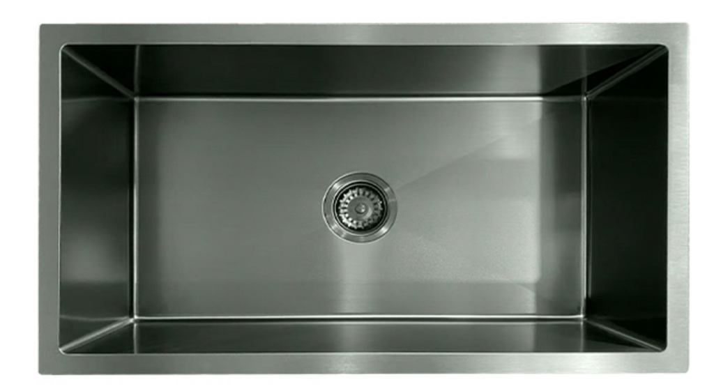 7844-MBL Matt Black Stainless Steel Kitchen Sink, 780x440x220mm