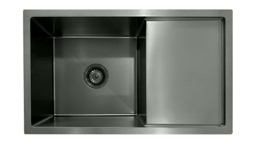 7544-MBL Stainless Steel Single Bowl Sink with Right Drainer