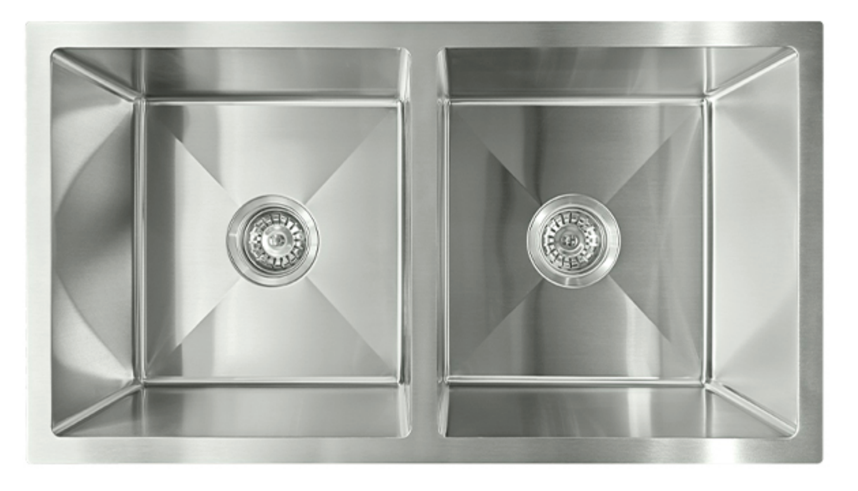 8044-BR Stainless Steel Double Bowl Sink