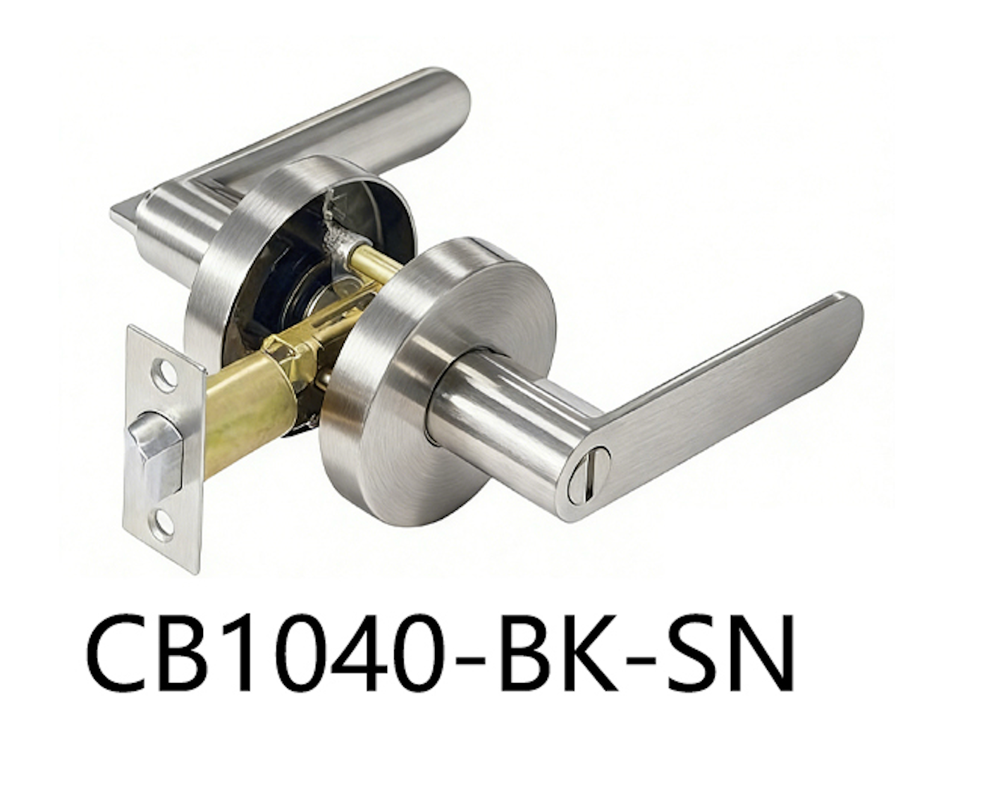 Round Privacy Door Handle (CB1040-BK)