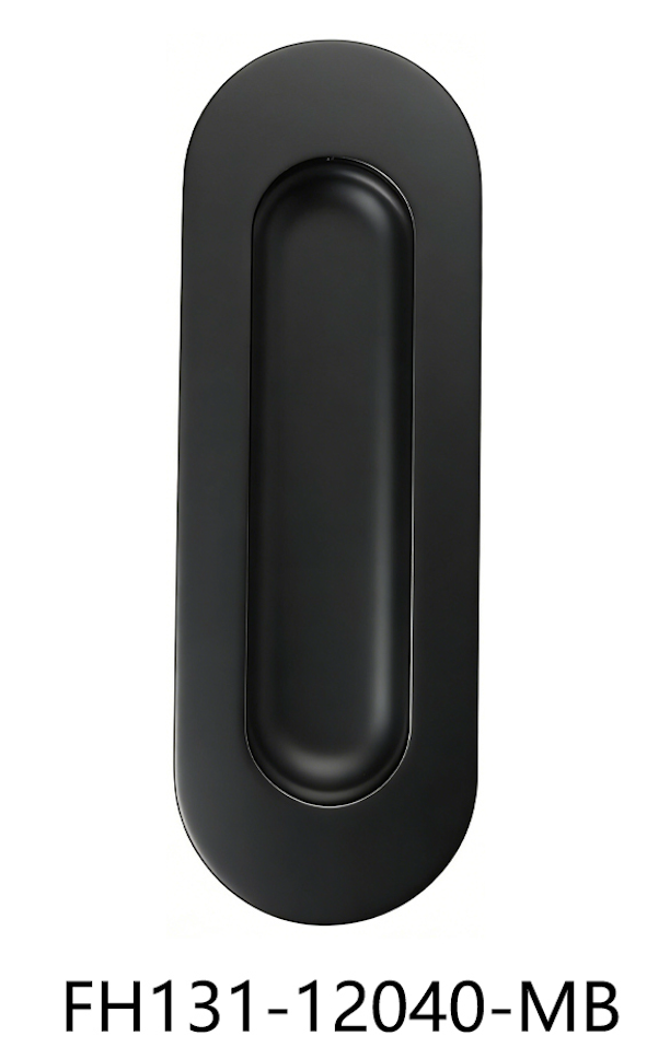 Oval Flush Pull Handle (FH131-12040) Black