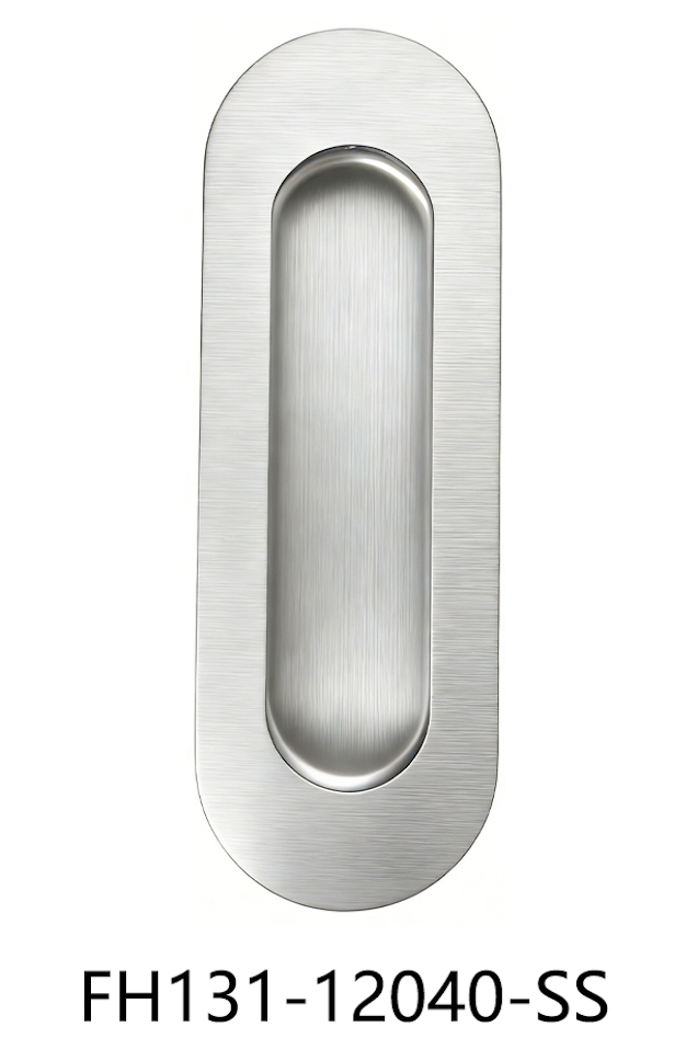 Oval Flush Pull Handle (FH131-12040) Stainless Steel