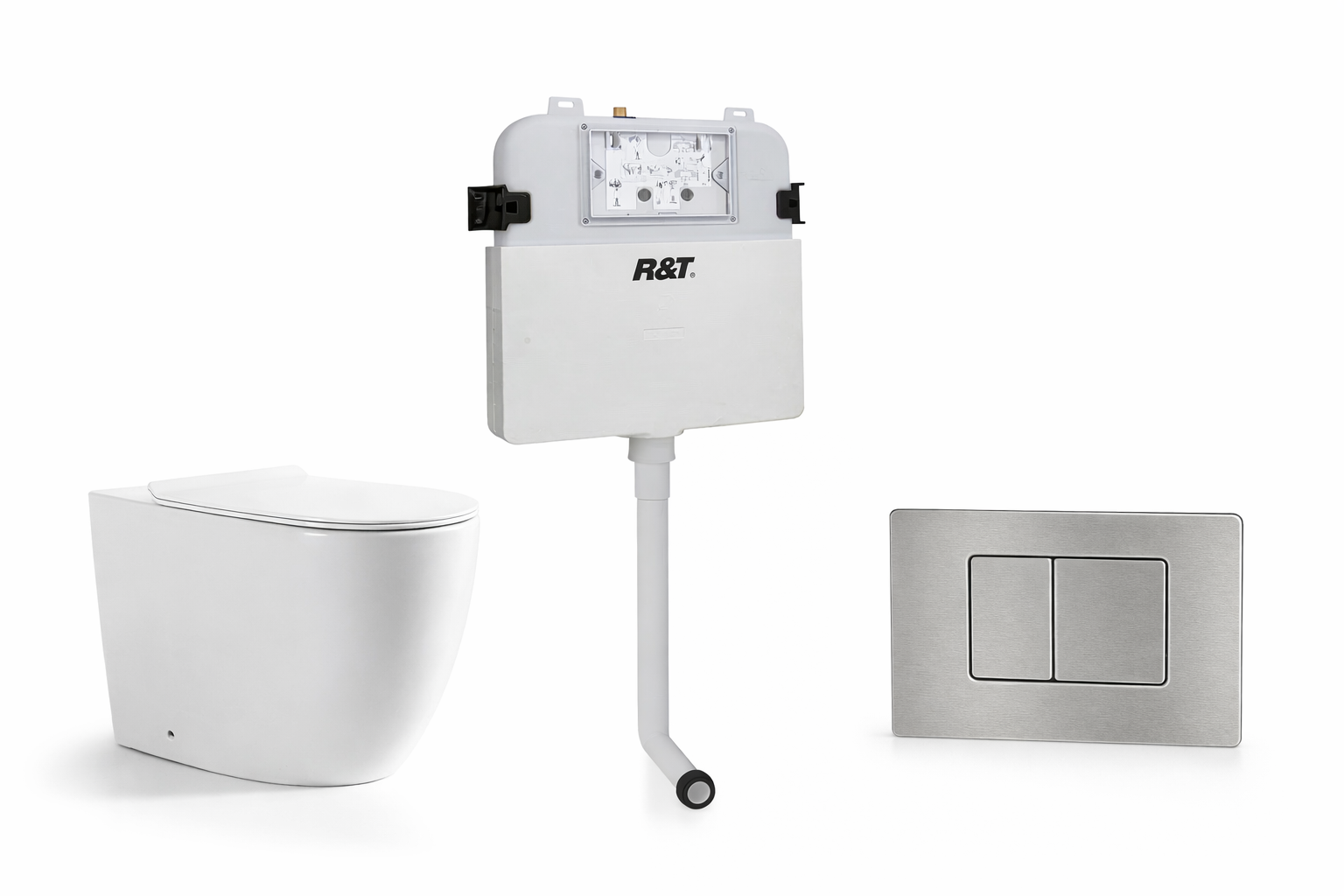 Torina Rimless in-wall rimless Pan Toilet