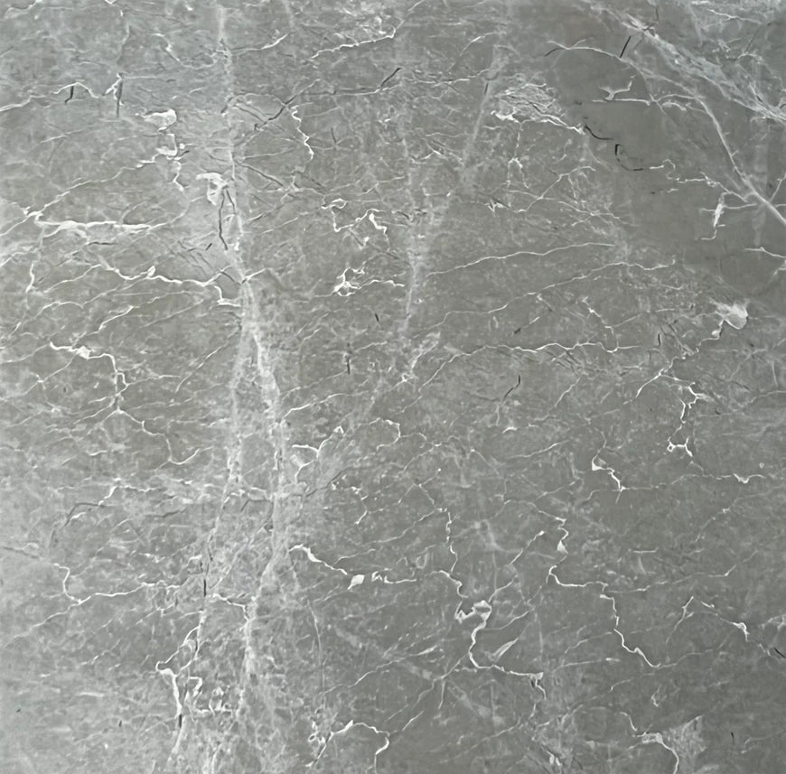 AmazingTiles Marbella Grey Gloss Porcelain Floor and Wall Tile — 600x600mm
