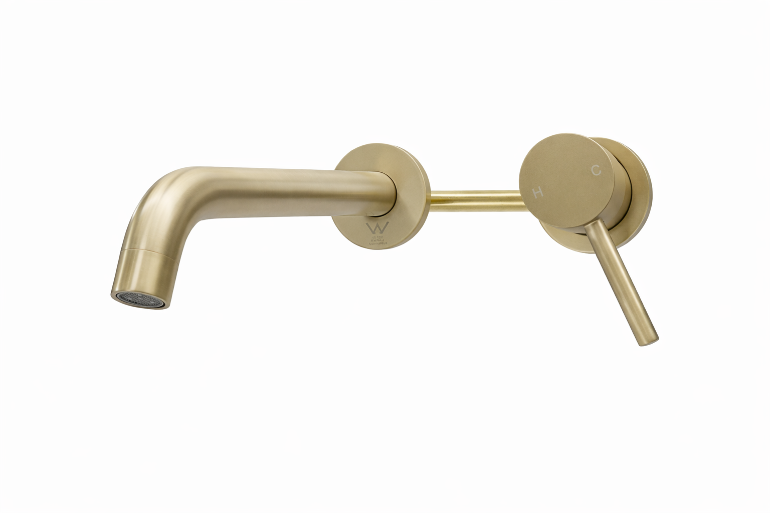 86H80 Wall Mounted Basin Mixer Set Gold