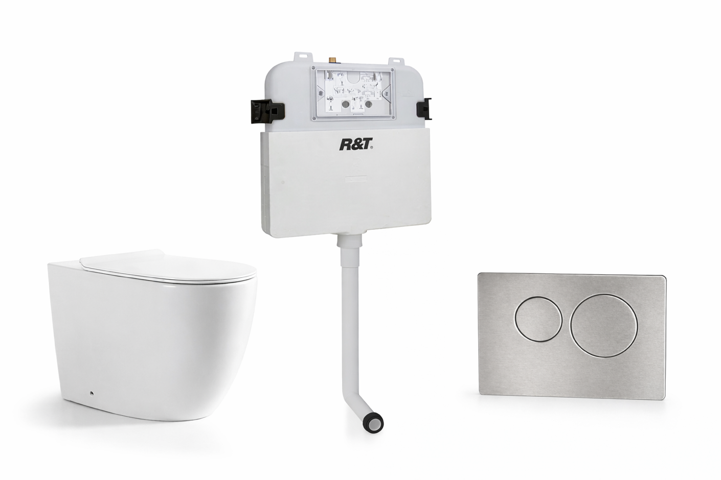 Torina Rimless in-wall rimless Pan Toilet