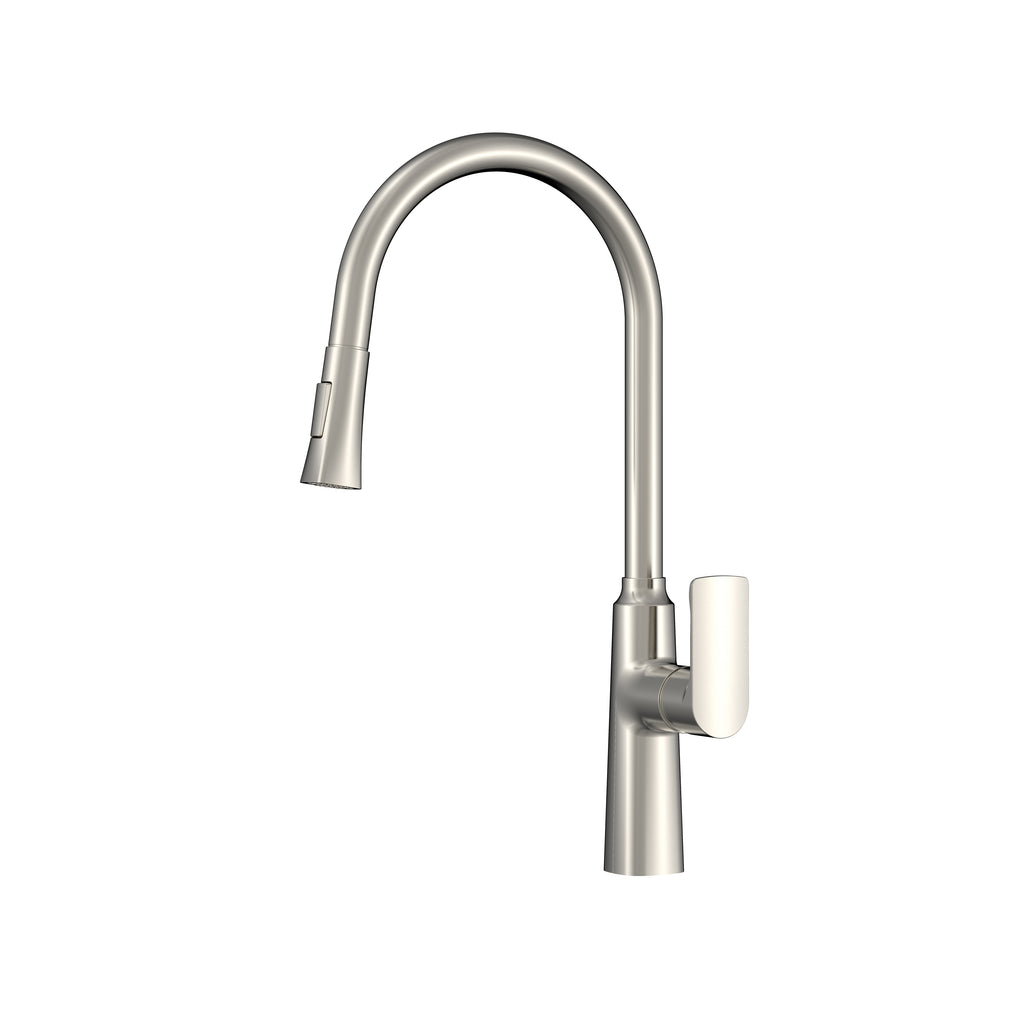 BISTONE 82H51 Pull-Out Kitchen Mixer Tap — Available in Chrome, Brushed Nickel, Gunmetal Grey, Matte Black & Brushed Gold