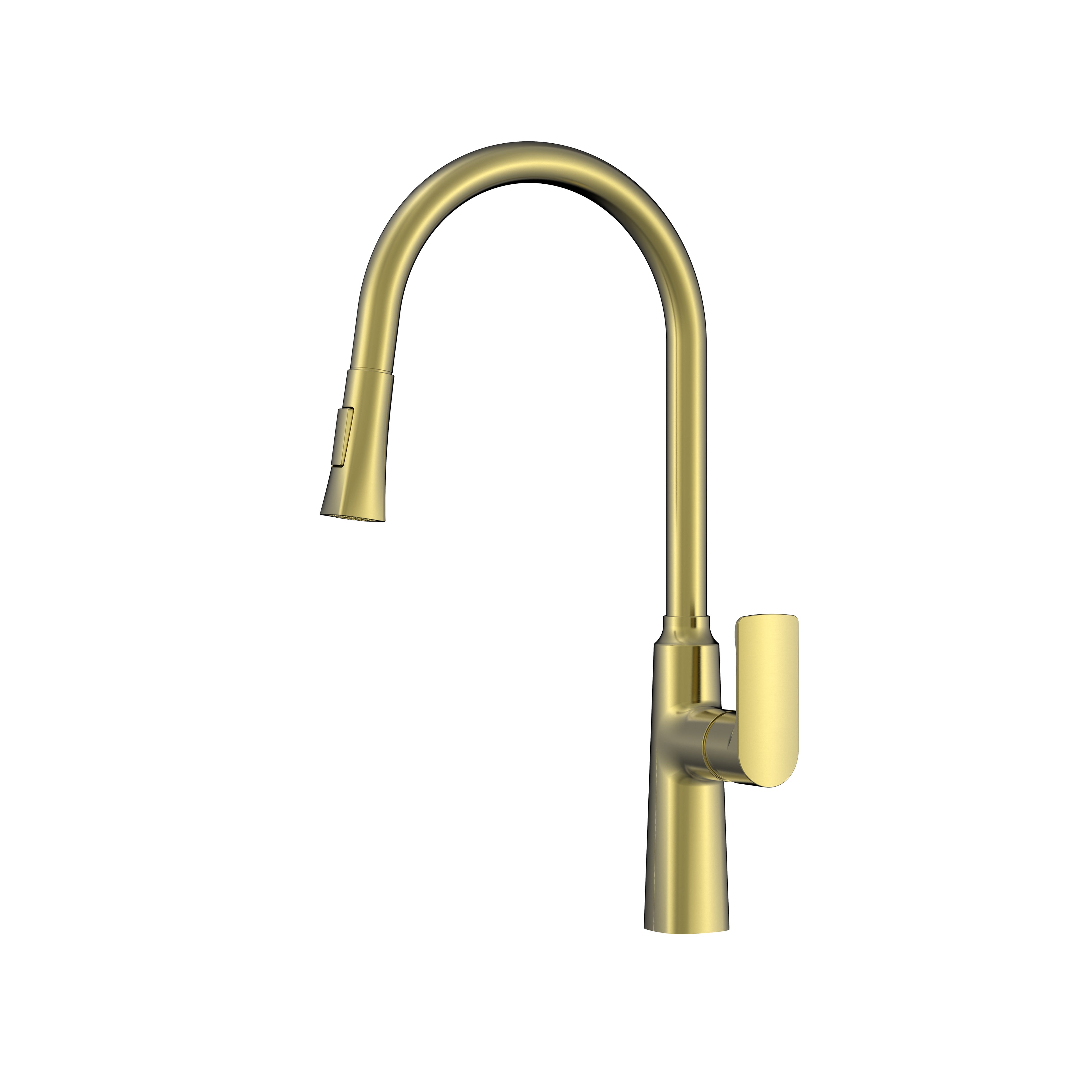 BISTONE 82H51 Pull-Out Kitchen Mixer Tap — Available in Chrome, Brushed Nickel, Gunmetal Grey, Matte Black & Brushed Gold