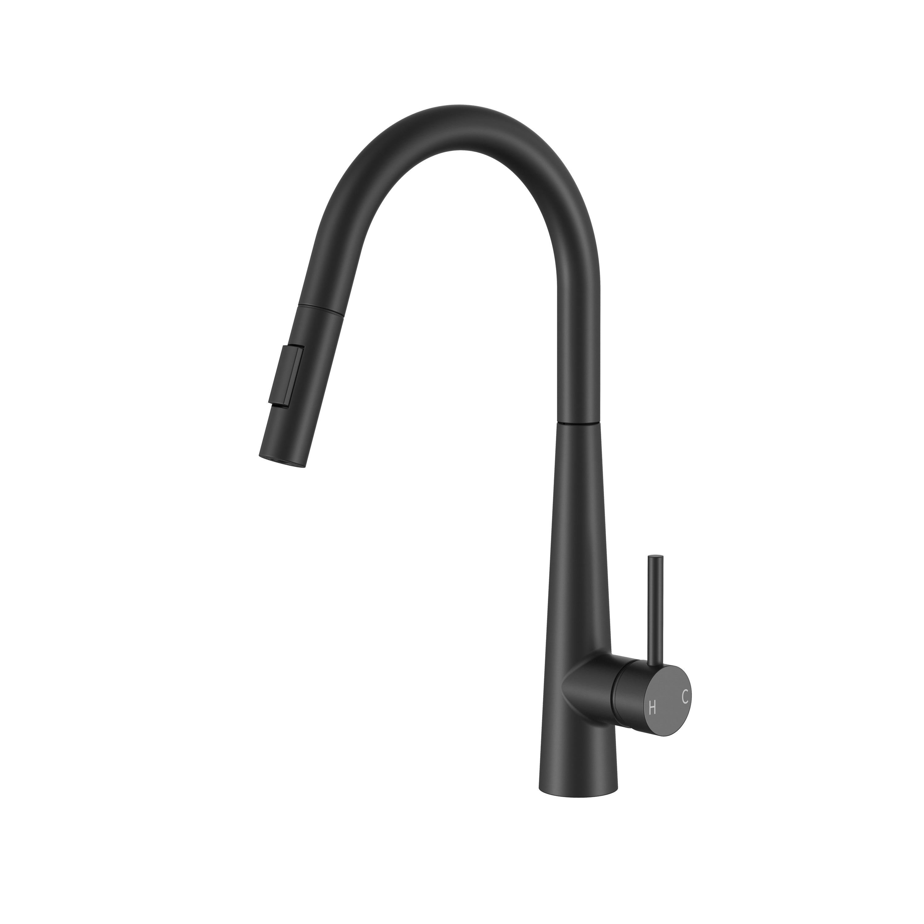 BISTONE 82H52 Pull-Out Kitchen Mixer Tap — Available in Chrome, Brushed Nickel, Gunmetal Grey, Matte Black & Brushed Gold
