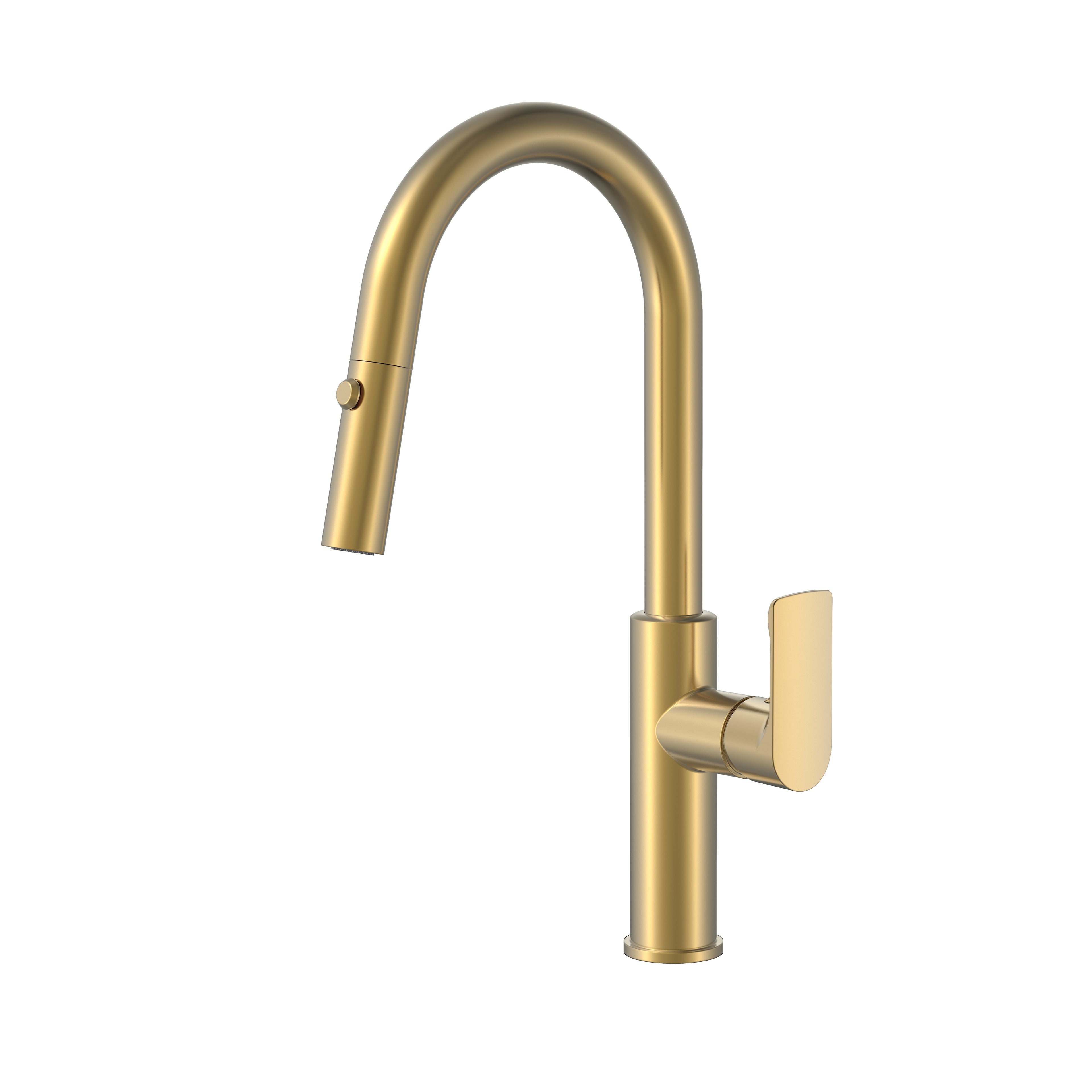 BISTONE 82H55-D Pull-Out Kitchen Mixer Tap — Available in Chrome, Brushed Nickel, Gunmetal Grey, Matte Black & Brushed Gold