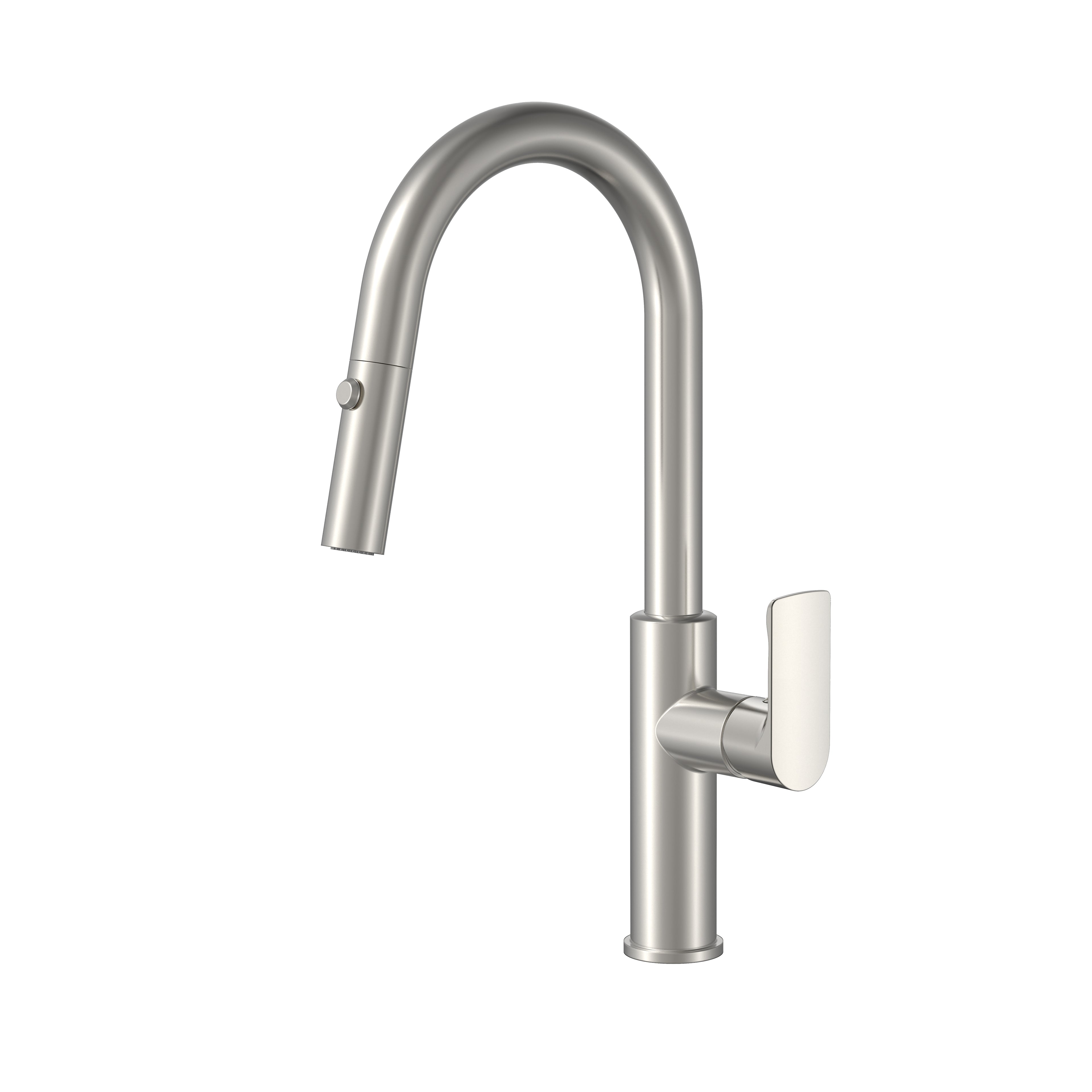 BISTONE 82H55-D Pull-Out Kitchen Mixer Tap — Available in Chrome, Brushed Nickel, Gunmetal Grey, Matte Black & Brushed Gold