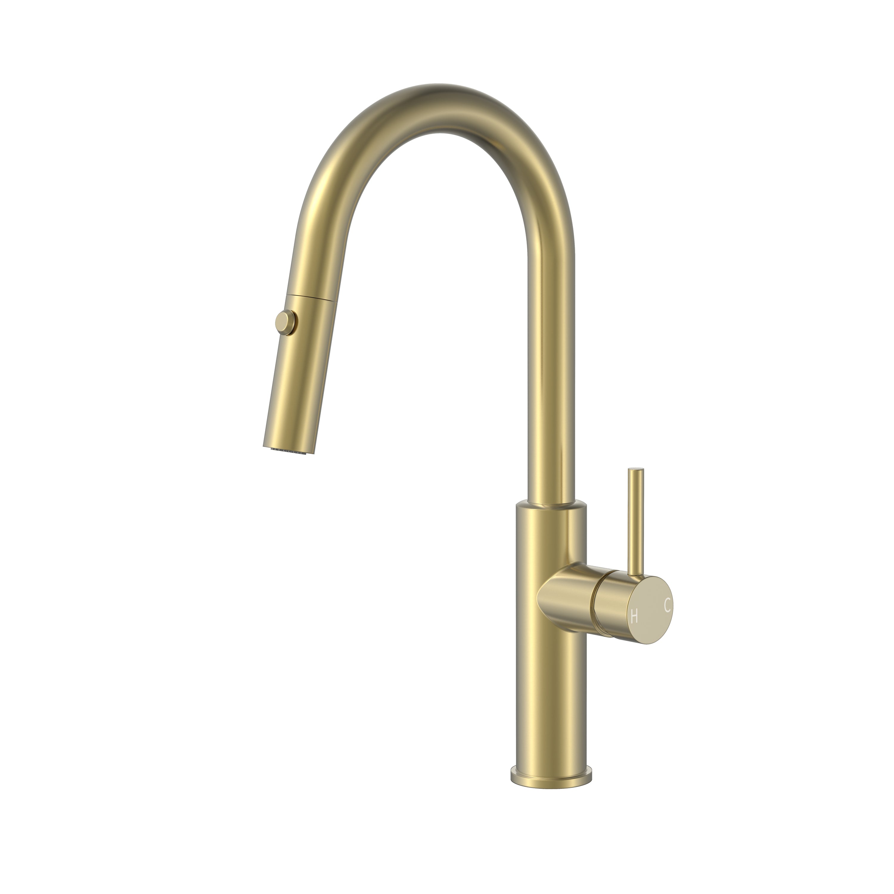 BISTONE 82H55 Pull-Out Kitchen Mixer Tap — Available in Chrome, Brushed Nickel, Gunmetal Grey, Matte Black & Brushed Gold