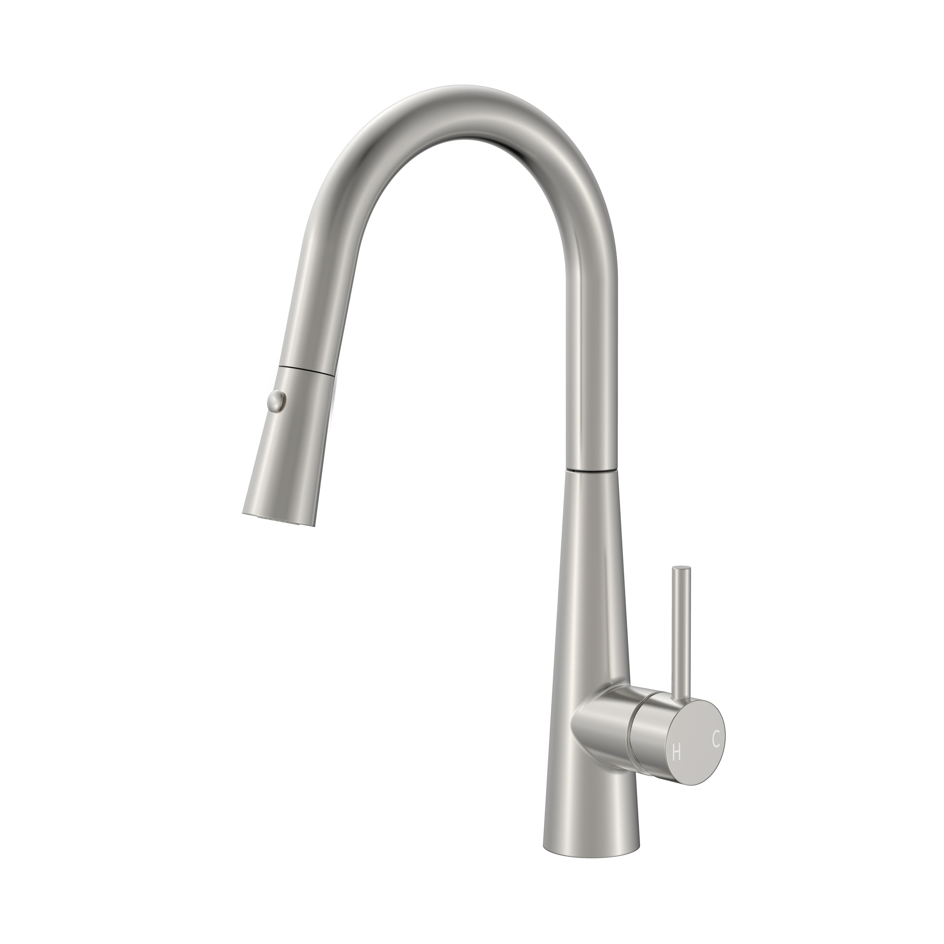 BISTONE 82H60 Pull-Out Kitchen Mixer Tap — Available in Chrome, Brushed Nickel, Gunmetal Grey, Matte Black & Brushed Gold