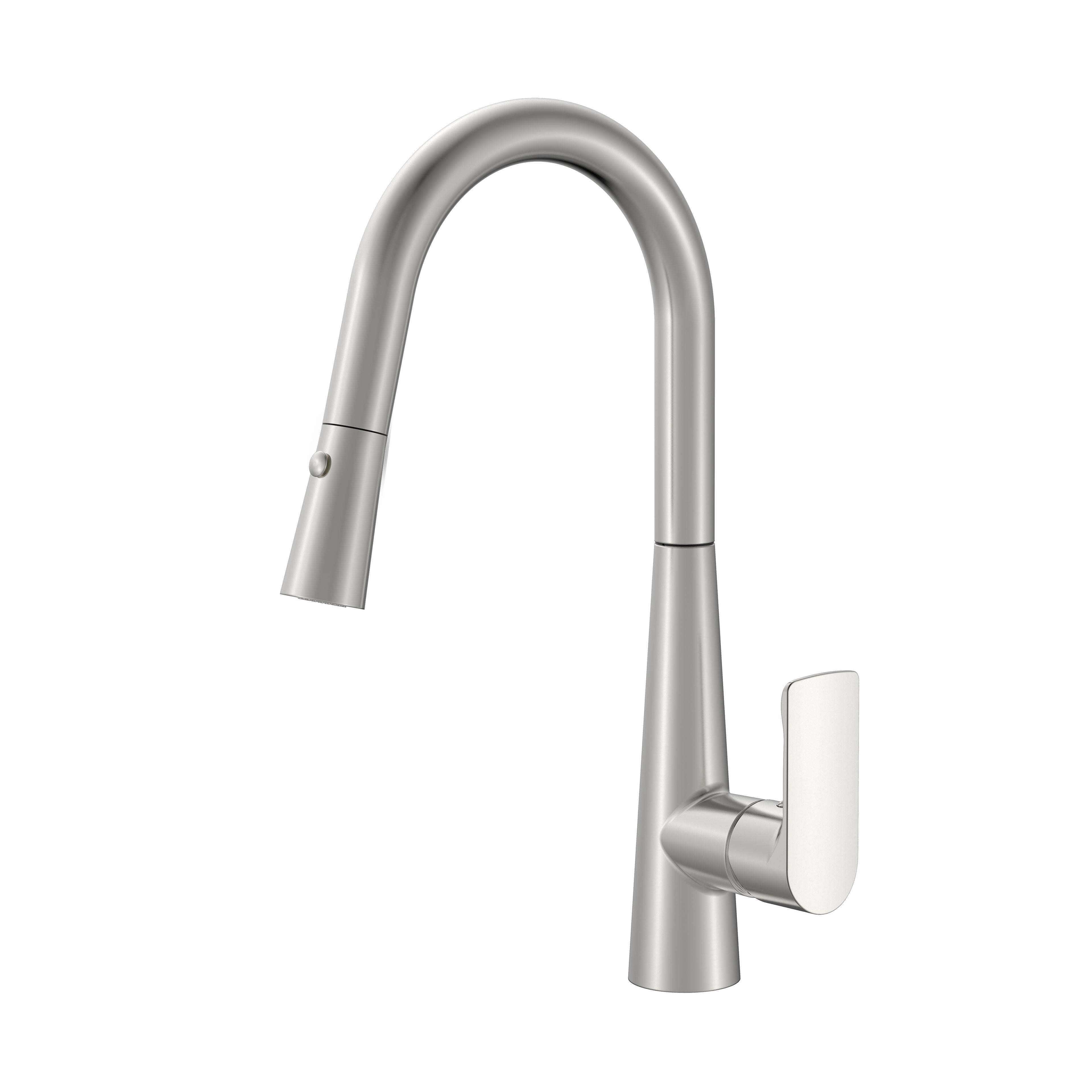 BISTONE 82H60-D Pull-Out Kitchen Mixer Tap — Available in Chrome, Brushed Nickel, Gunmetal Grey, Matte Black & Brushed Gold
