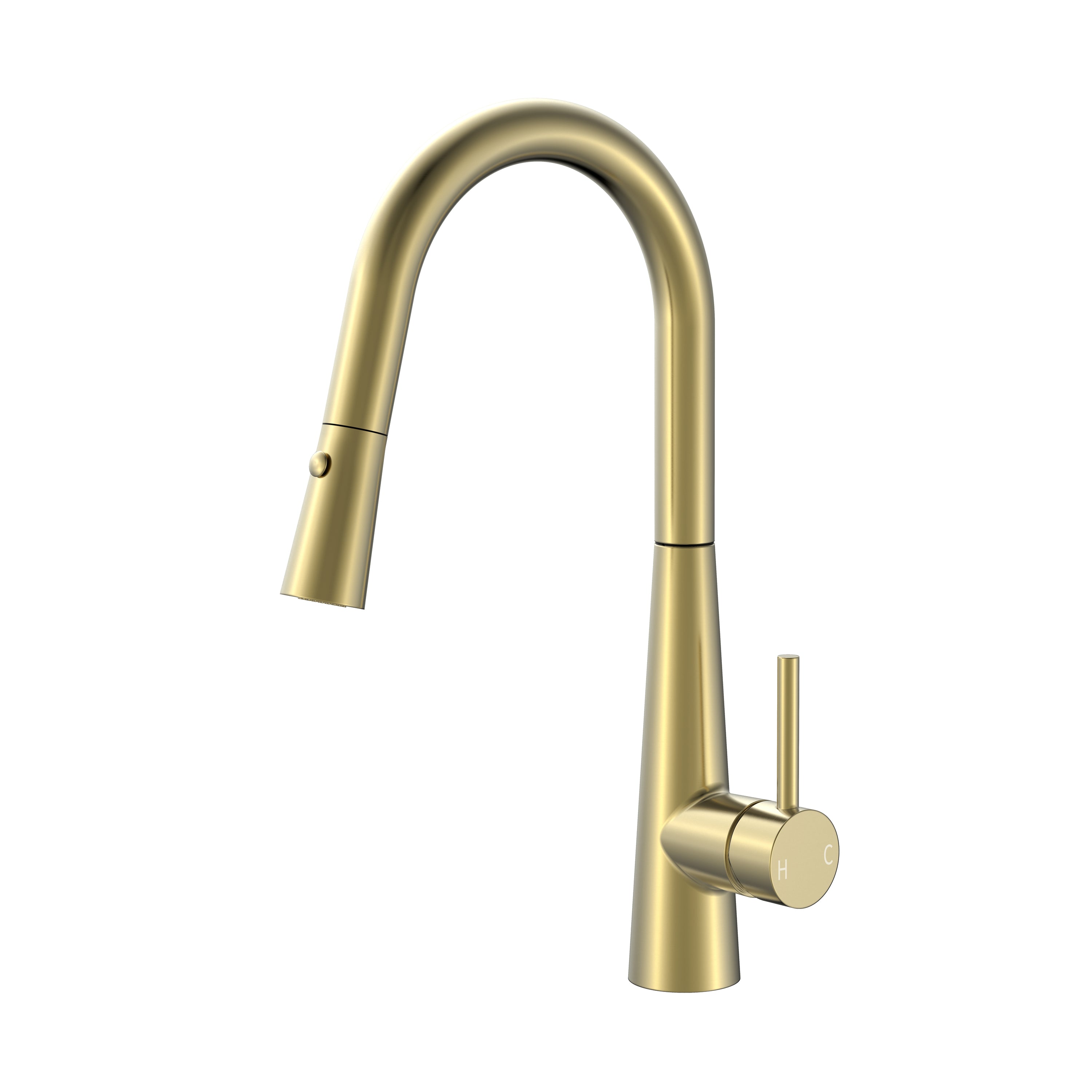 BISTONE 82H60 Pull-Out Kitchen Mixer Tap — Available in Chrome, Brushed Nickel, Gunmetal Grey, Matte Black & Brushed Gold