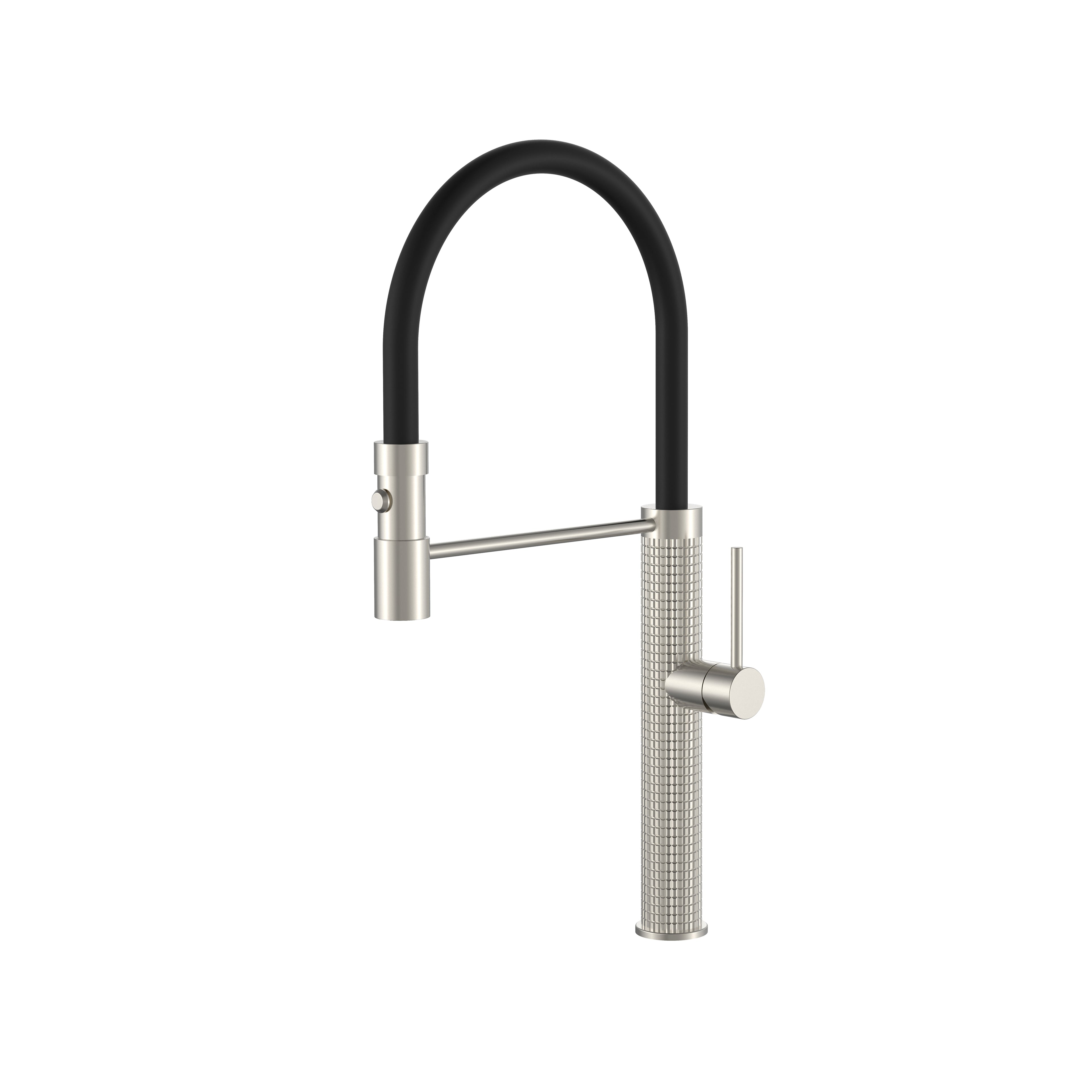 BISTONE 82H66 Professional Coil Kitchen Mixer Tap — Available in Chrome, Brushed Nickel, Gunmetal Grey, Matte Black & Brushed Gold
