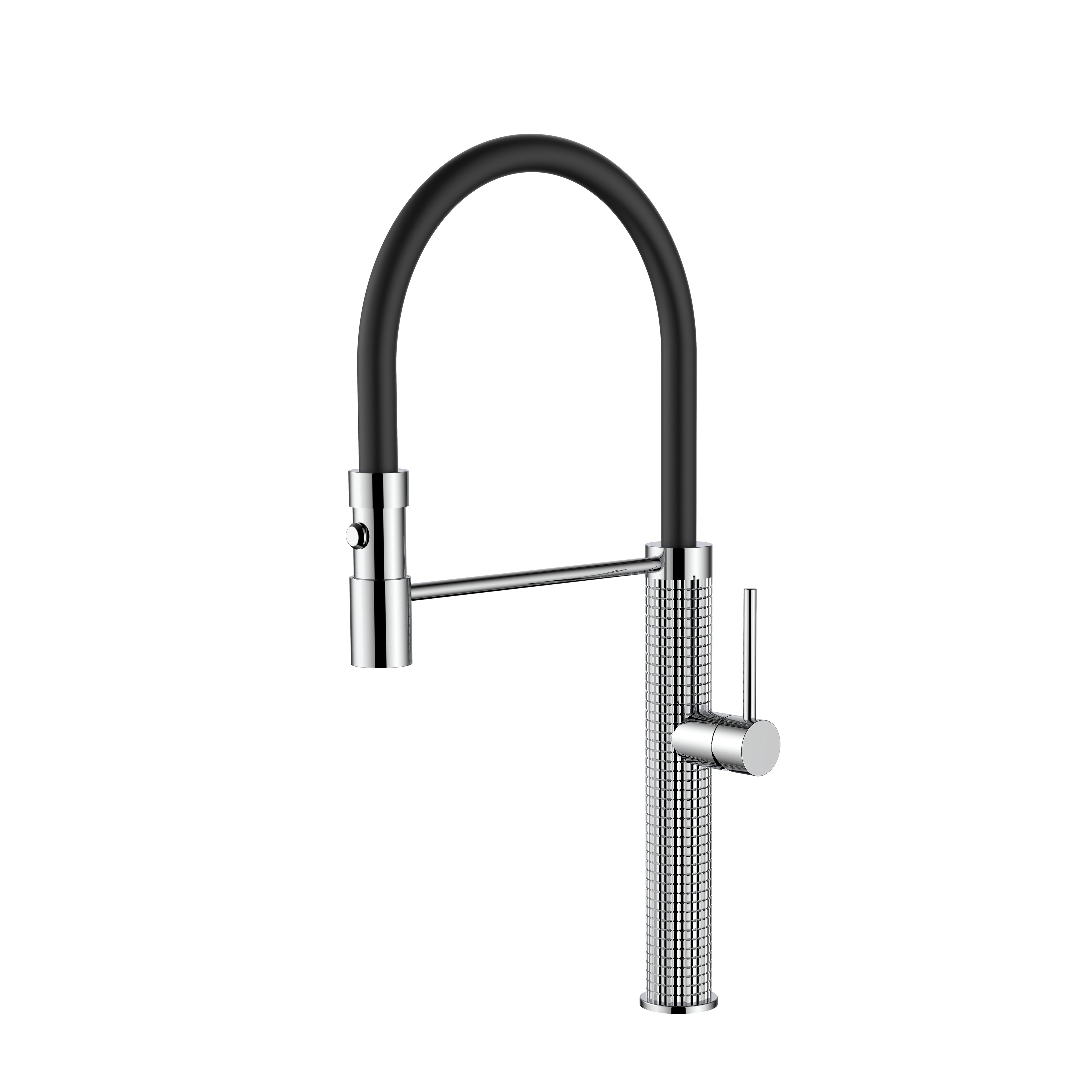 BISTONE 82H66 Professional Coil Kitchen Mixer Tap — Available in Chrome, Brushed Nickel, Gunmetal Grey, Matte Black & Brushed Gold