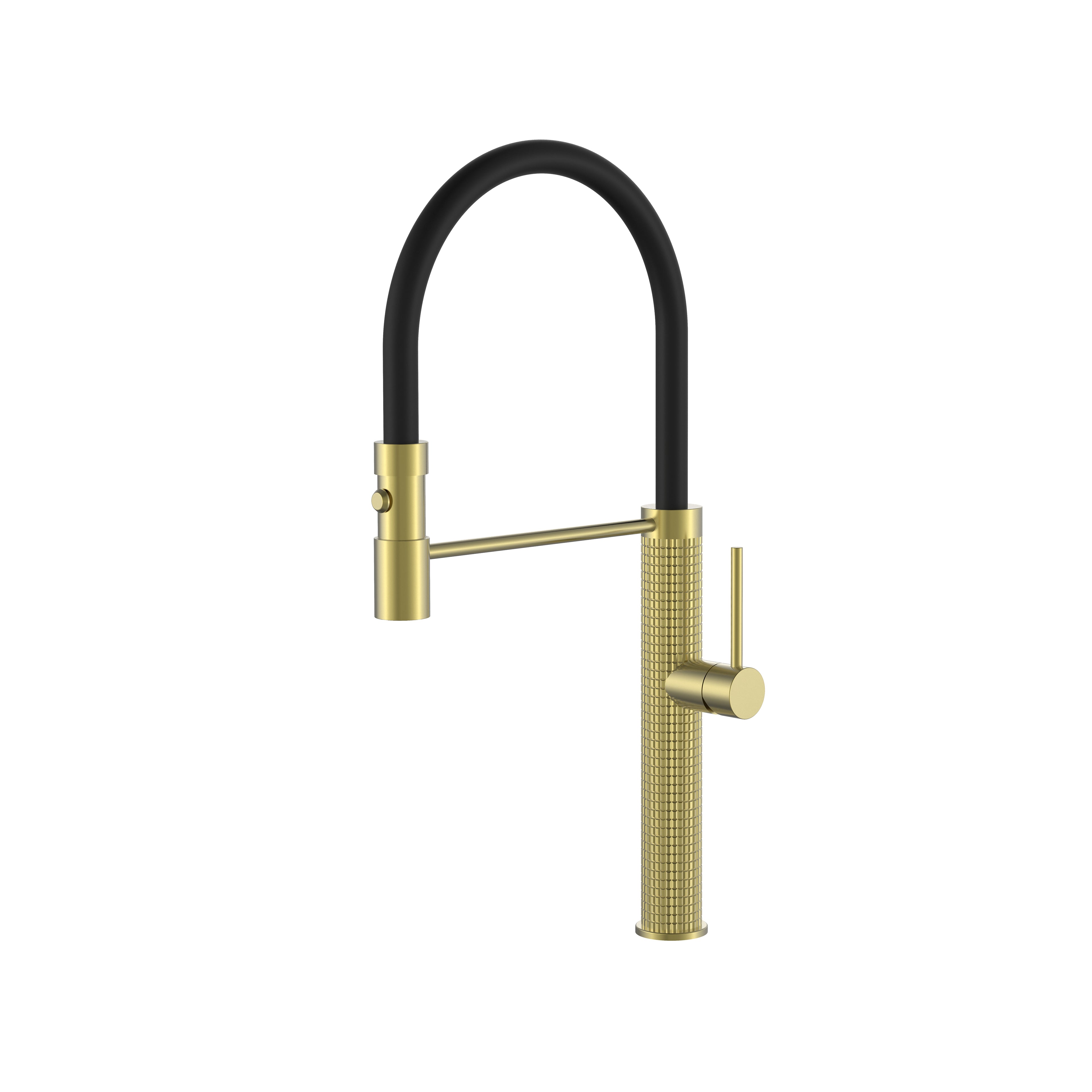 BISTONE 82H66 Professional Coil Kitchen Mixer Tap — Available in Chrome, Brushed Nickel, Gunmetal Grey, Matte Black & Brushed Gold
